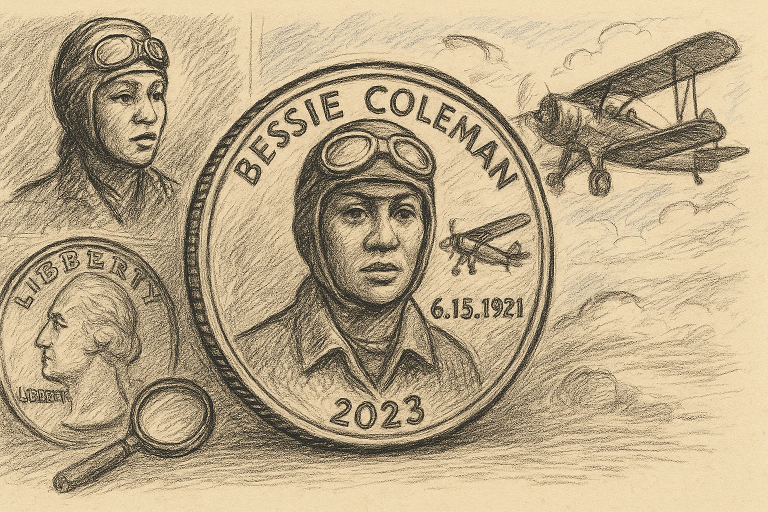 Bessie Coleman quarter history.