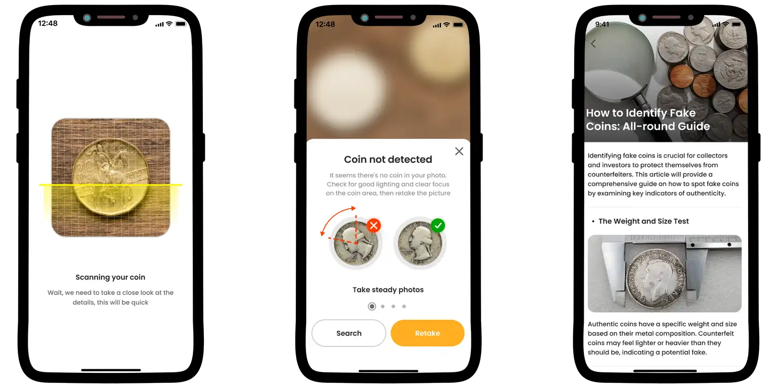 Coin ID Scanner promo info.